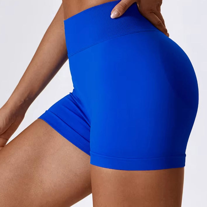 V Back Seamless Shorts Women Sports Shorts Cycling Yoga Shorts Scrunch Butt Biker Fitness High Waist Gym Shorts Leggings Woman